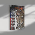 Jesus Is My God My King Frame Canvas All Size