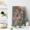 Jesus Lion Cross Eyes Frame Canvas All Size