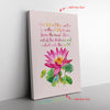 Just Like The Lotus Quotes Frame Canvas All Size