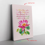 Just Like The Lotus Quotes Frame Canvas All Size