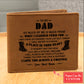 THANK YOU FOR THE LOVE & SUPPORT Gifts For Father's Day Personalized Name Graphic Leather Wallet