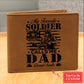 US ARMY MY FAVORITE SOLDIER CALLS ME DAD Gifts For Father's Day Personalized Name Graphic Leather Wallet