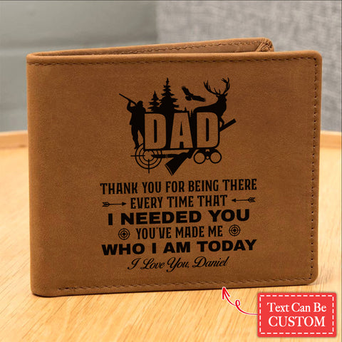 YOU'VE MADE ME WHO I AM TODAY Gifts For Father's Day Personalized Name Graphic Leather Wallet