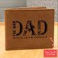 DAD, THE MAN, THE MYTH, THE LEGEND Gifts For Father's Day Custom Name Graphic Leather Wallet