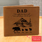 No Matter How Big We Get We Will Always Reach For You Gifts For Father's Day Personalized Name Graphic Leather Wallet