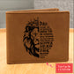 The Lion Dad Gifts For Father's Day Personalized Name Graphic Leather Wallet