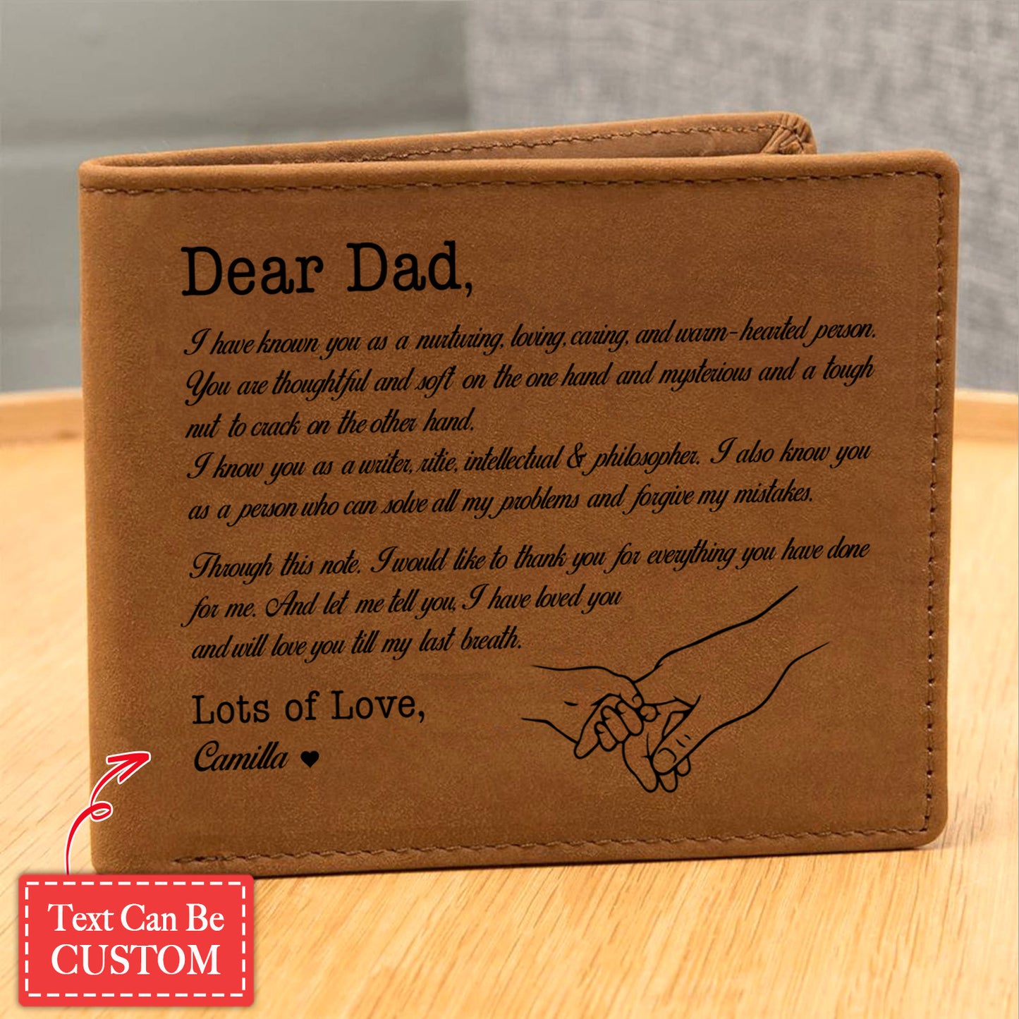 I Have Known You As A Nurturing Gifts For Father's Day Birthday Gift Idea Personalized Name Graphic Leather Wallet