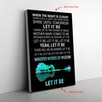 Let It Be Whisper Words Of Wisdom The Beatles Jungle Frame Canvas All Size