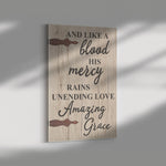 Like A Blood His Mercy Frame Canvas All Size