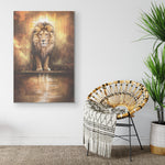 Lion In Lief Frame Canvas All Size