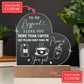 l Love You More Than Coffee but please Don't Make Me Prove It Custom Name Engraved Acrylic Heart Plaque