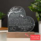 To Solve That Riddle With Just One Answer Is Beyond  Me Custom Name Engraved Acrylic Heart Plaque