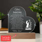 IT'S A PRECIOUS GIFT FROM GOD Gifts For Mother's Day Custom Name Engraved Acrylic Heart Plaque