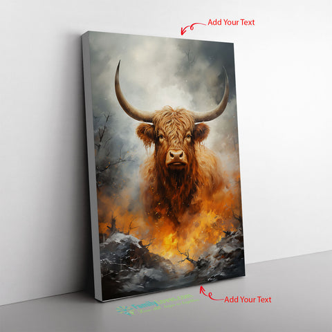 Meat Parts Of The Cow A Highland Cow Inspired Canvas Full Size