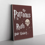 My Patronus Is Ruth Bader Ginsburg Frame Canvas All Size