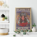 Native American I Am The Storm She Whispered Back Vertical Frame Canvas All Size