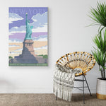 New York Statue Of Liberty National Monument Frame Canvas All Size