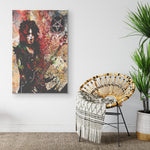 Nikki Sixx Legend Motley Crue Band Oil Paint For Fan Frame Canvas All Size