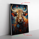 No Cow Protein Bars Cows Starry Night Reimagines Vincent Van Goghs Mas Canvas Full Size