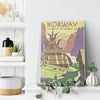 Norway The Land Of The Midnight Sun Frame Canvas All Size