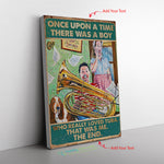 Once Upon A Time There Was A Boy Frame Canvas All Size