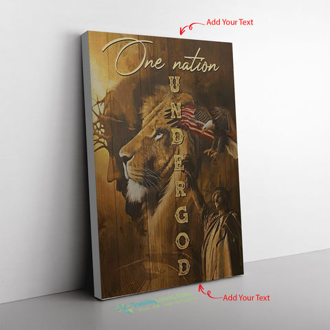 One Nation Frame Canvas All Size
