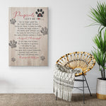 Pawprints Left By You Frame Canvas All Size