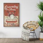 Personalized Drum Where Words Fail Vertical Frame Canvas All Size