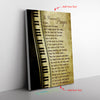 Piano Instrument The Musician Prayer Oh Lord Please Bless This Music Frame Canvas All Size