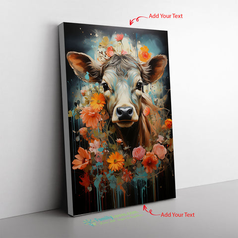 Pink Cow Print Wallpaper Dairy Cow With A Christmaseme Inspired Bye W Canvas Full Size