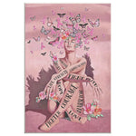Pink Girl Frame Canvas All Size