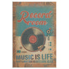 Record Room Music Is Life Frame Canvas All Size