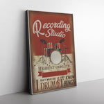Recording Studio Highest Quality Frame Canvas All Size