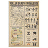 Roller Derby Knowledge Canvas Wall All Size