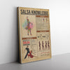 Salsa Knowledge - Benefits Of Salsa Dancing Canvas Wall All Size