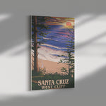 Santa Cruz West Cliff Frame Canvas All Size