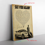 See You Again Frame Canvas All Size