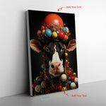 Shampoo Cow Dairy Cow With A Christmaseme Inspired Bye W Canvas Full Size