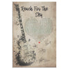 Social Distortion Reach For The Sky Lyrics Heart Typography Signature For Fan Frame Canvas All Size