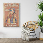 Some Girl Are Jusst Born With Peace In Their Souls Frame Canvas All Size