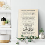 Somewhere Over The Rainbow What A Wonderful World Aselin Debison Frame Canvas All Size