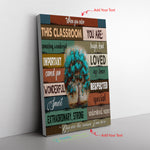 Speech Language Pathologist When You Enter This Classroom You Are The Reason I Am Here Poster Frame Canvas All Size