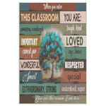 Speech Language Pathologist When You Enter This Classroom You Are The Reason I Am Here Poster Frame Canvas All Size