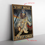 Stay Wild Gypsy Child Frame Canvas All Size