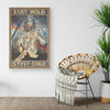 Stay Wild Gypsy Child Frame Canvas All Size