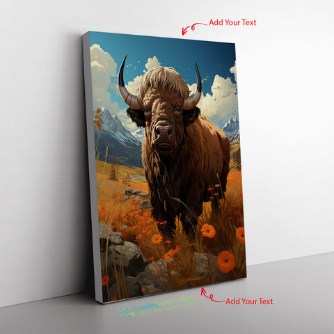 The Laughing Cow Cheese A Highland Cow Grazing Amid Canvas Full Size