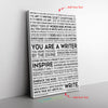 The Writing Manifesto Print Gift for Writer Author Poet NovelistWriter Inspiration Muse SignWriters Gift-gigapixel-standard-scale-4_00x