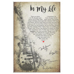 The Beatles In My Life Frame Canvas All Size