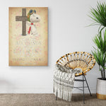 The Cross And Snoopy – I Can Do All Things Through Christ Who Strengthens Me, Philippians Frame Canvas All Size
