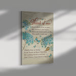Think Of Me Canvas Poster Frame Canvas All Size